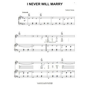 I Never Will Marry