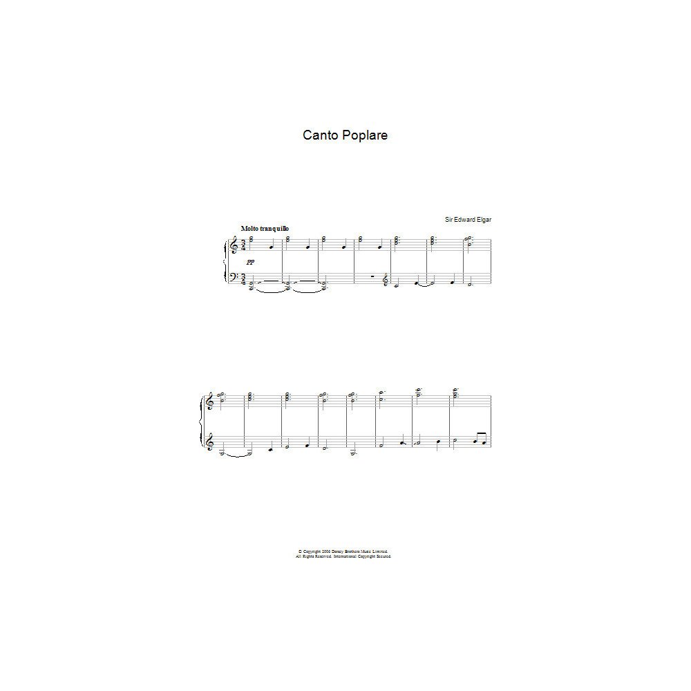 Canto Popolare (from In The South, Op.50)