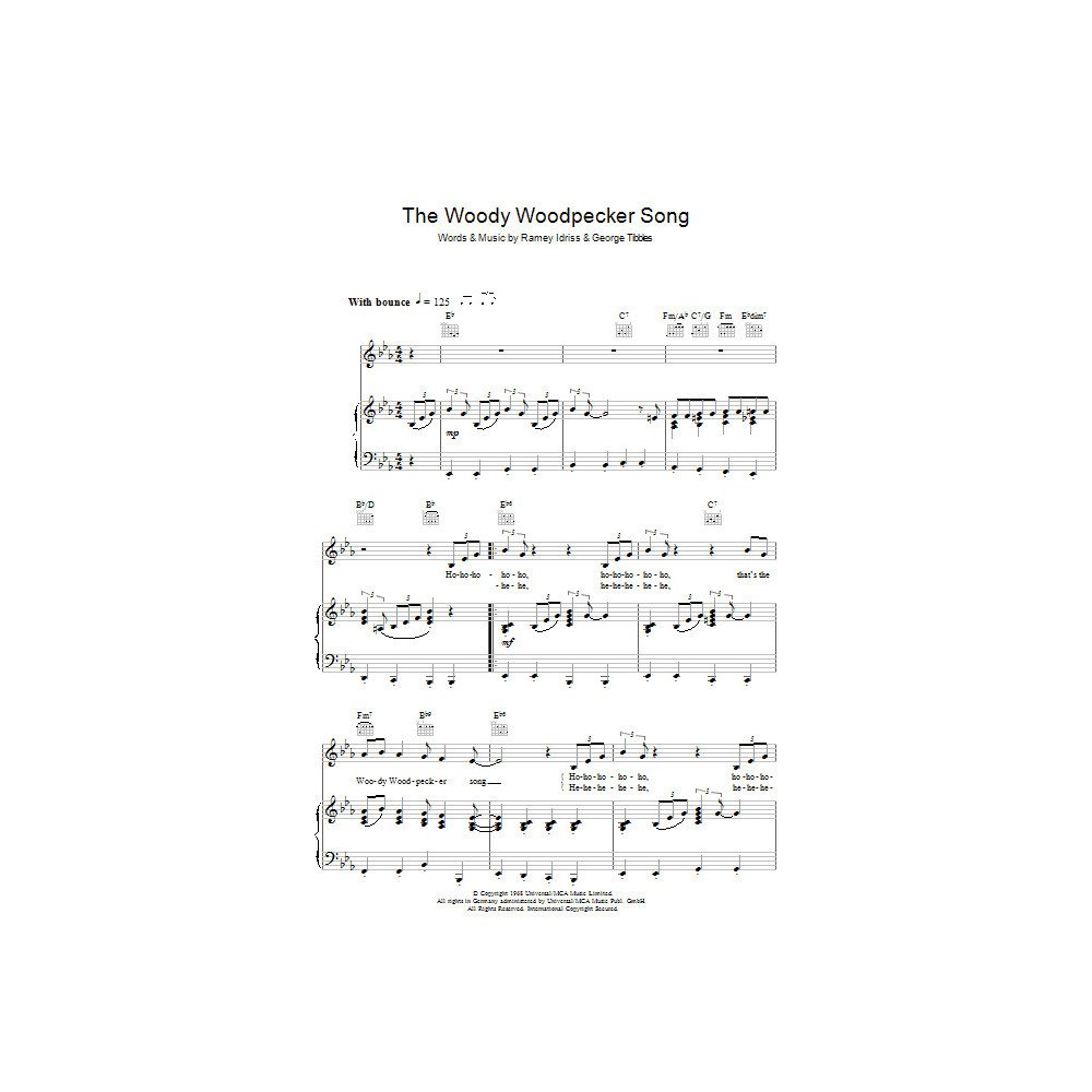 The Woody Woodpecker Song