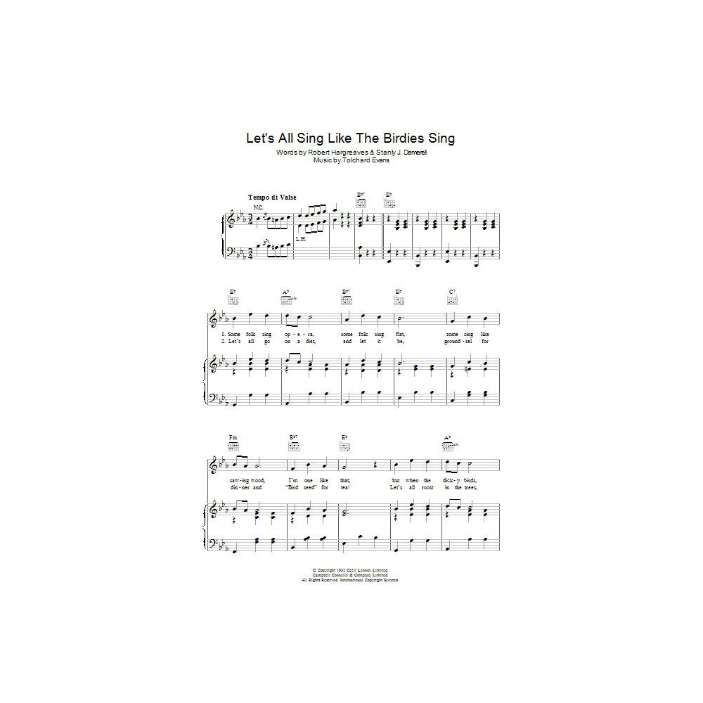 Let's All Sing Like The Birdies Sing
