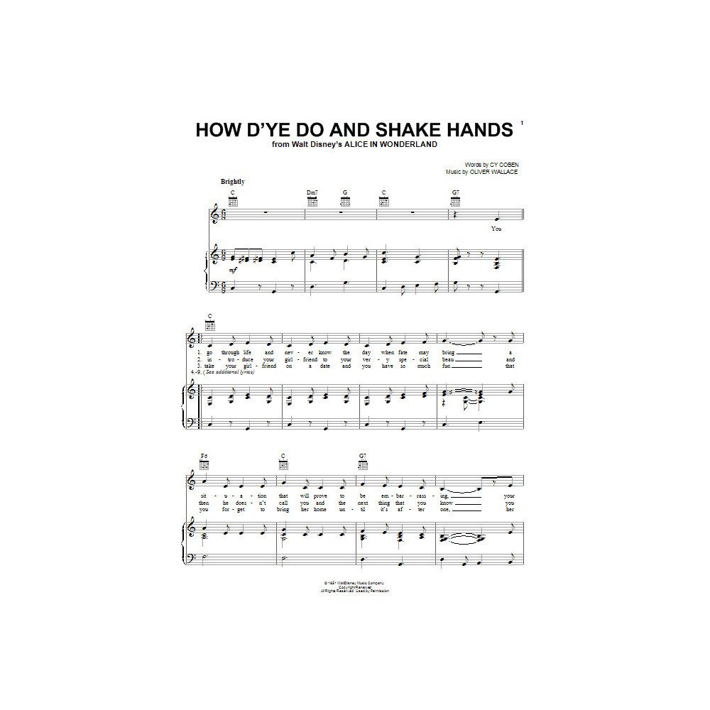 How D'ye Do And Shake Hands