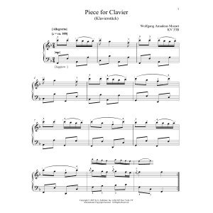 Piano Piece (Klavierstuck)