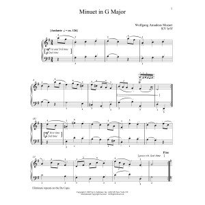 Minuet In G Major, K. 1