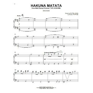 Hakuna Matata (aus Der König der说Lewion)