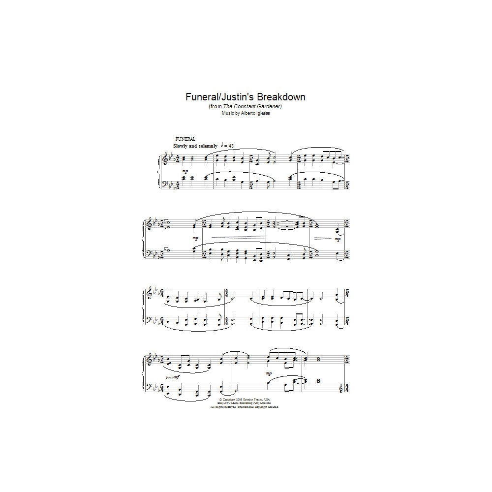 Funeral/Justin's Breakdown (from The Constant Gardener)