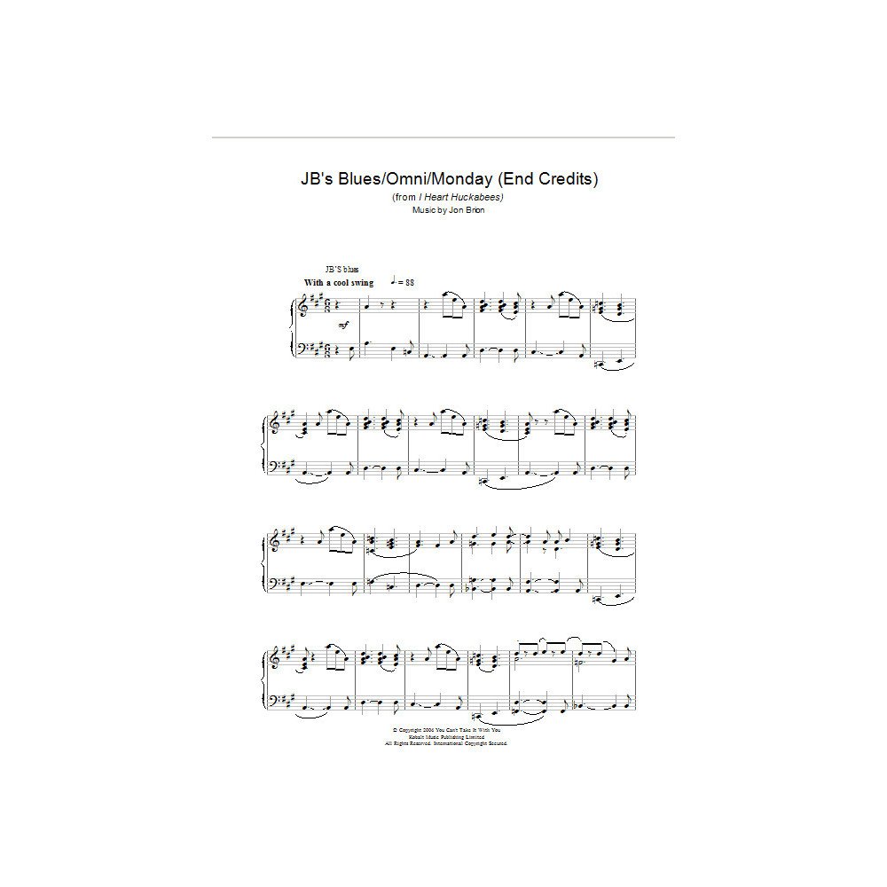 JB's Blues/Omni/Monday (End Credits) (from I Heart Huckabees)