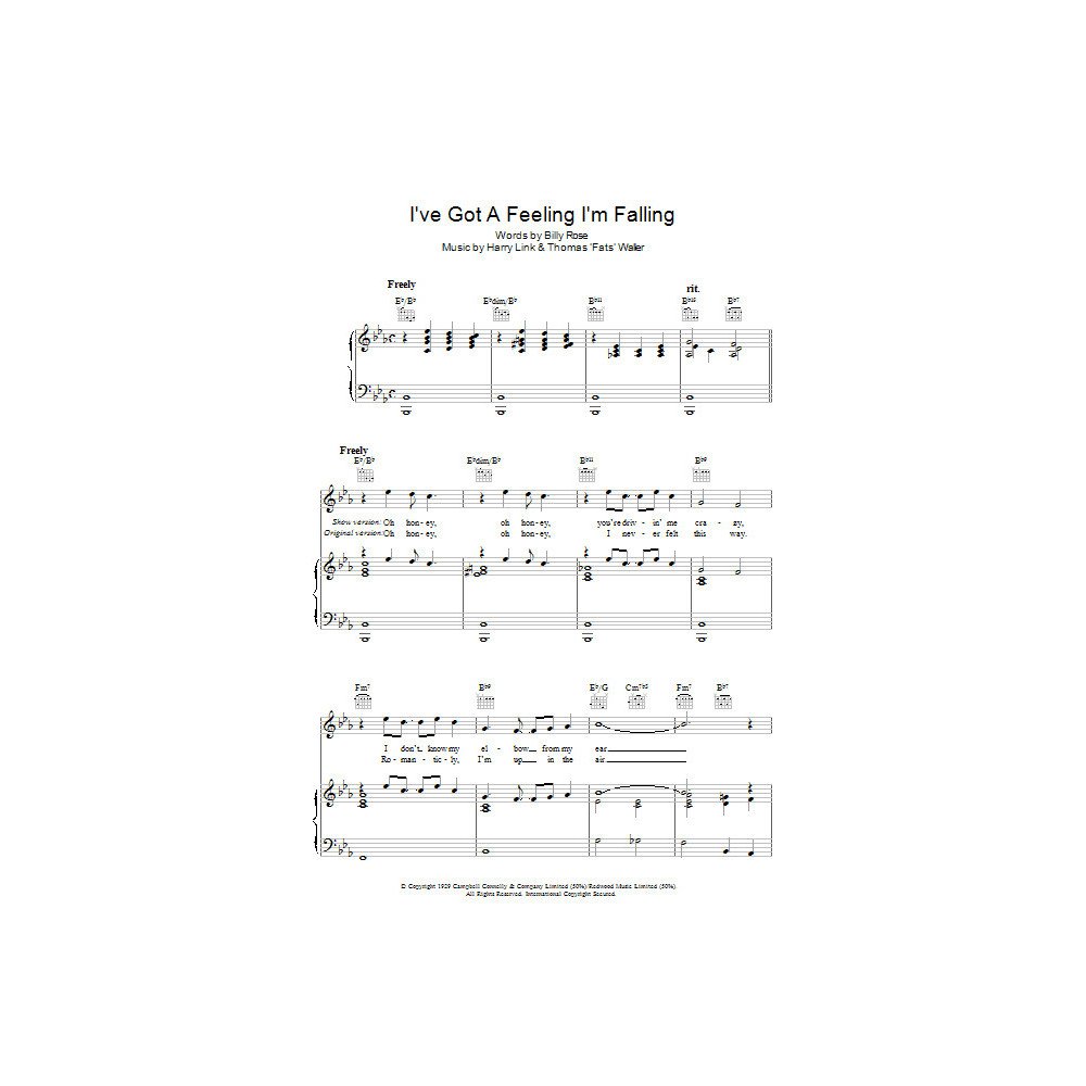 I've Got A Feeling I'm Falling