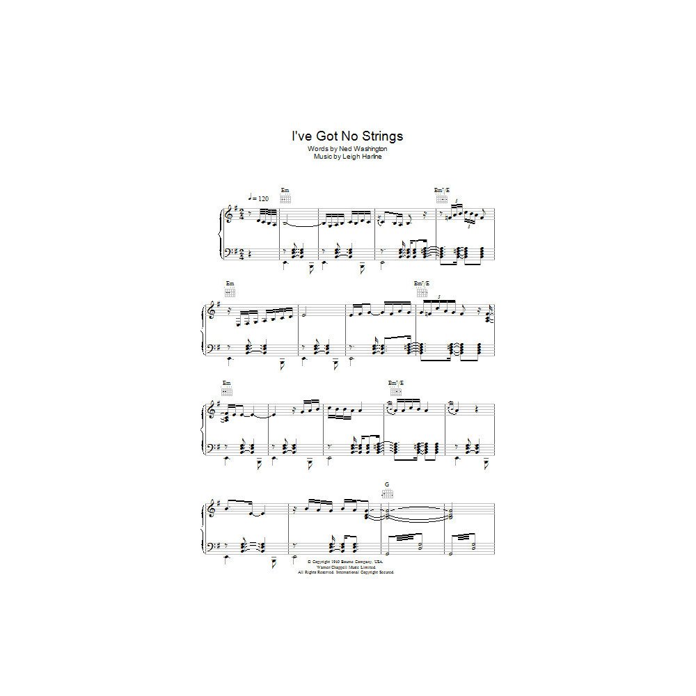 I've Got No Strings (from Pinocchio)