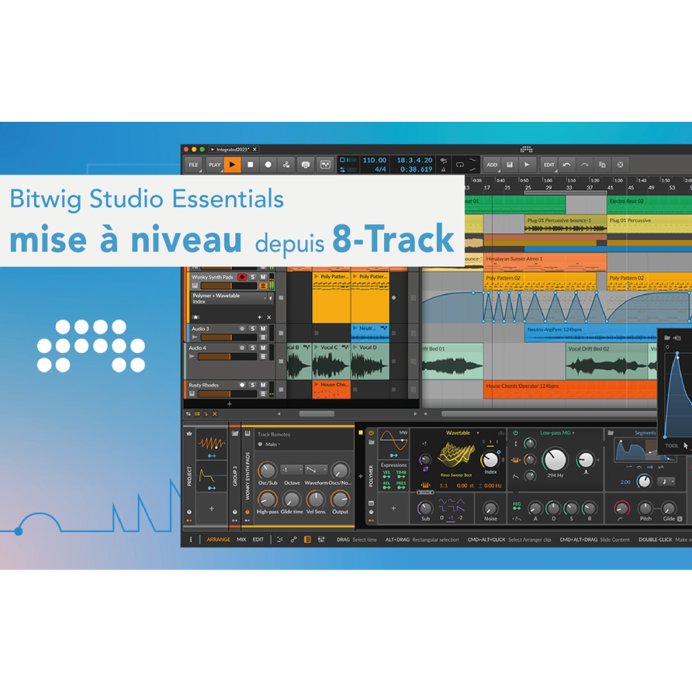 Bitwig Studio Essentials - Mise à niveau depuis 8 Track