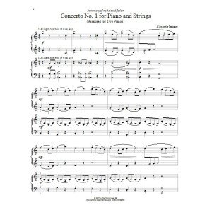 Concerto No. 1 For Piano And Strings