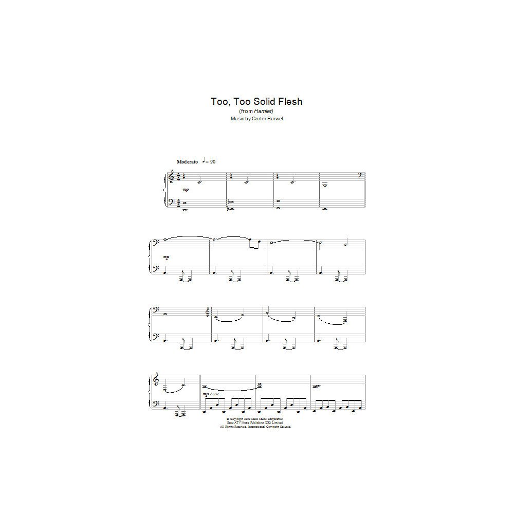 Too Too Solid Flesh (from Hamlet)