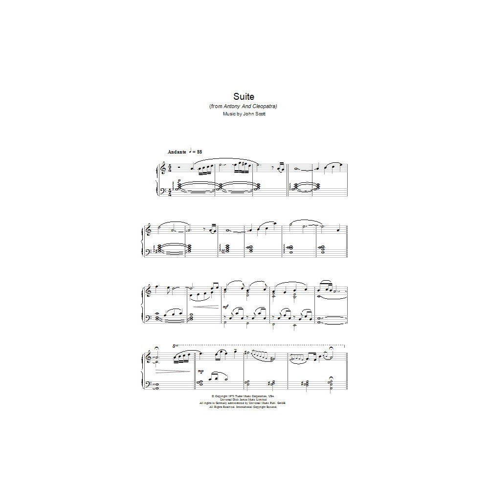 Suite (from Antony And Cleopatra)