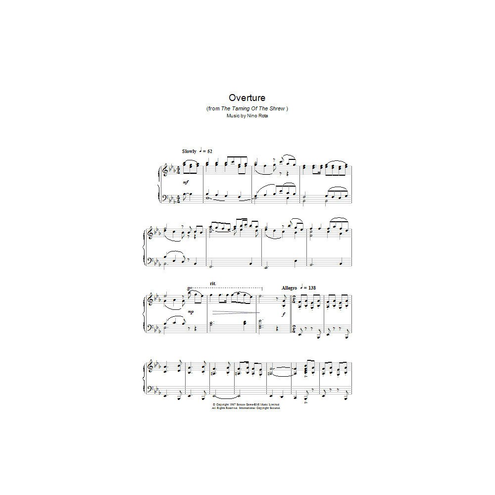 Overture (from The Taming Of The Shrew)