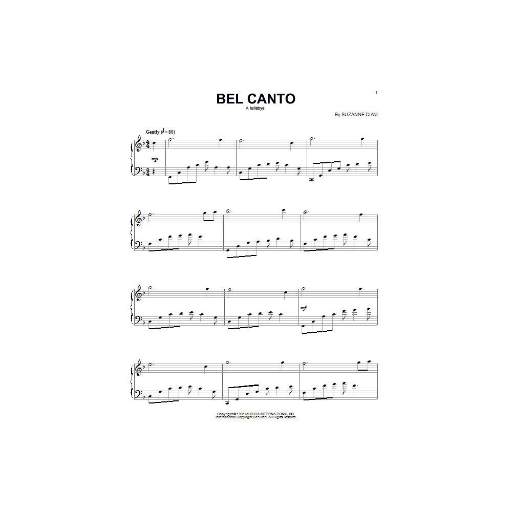Bel Canto (Lullabye)