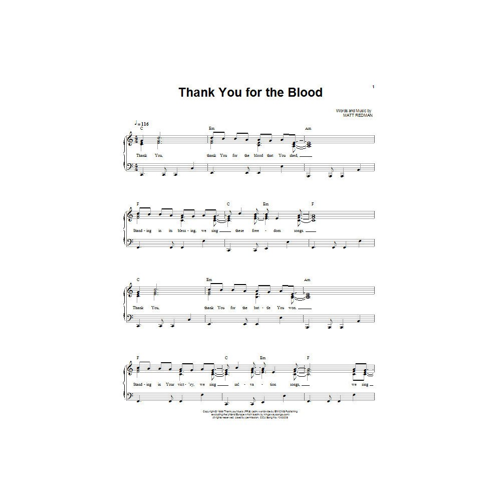 Thank You For The Blood