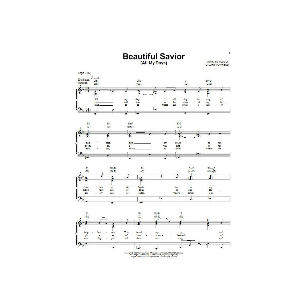 Beautiful Savior (All My Days)