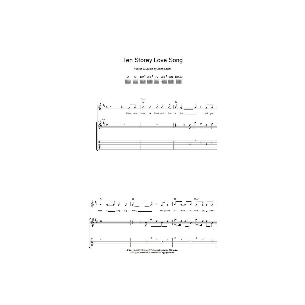 Ten Storey Love Song