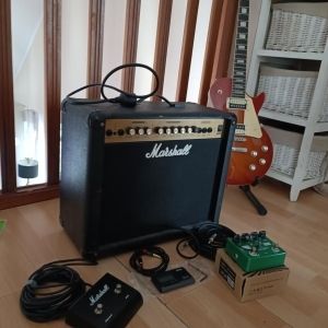Pack guitare électrique Stagg + ampli Marshall