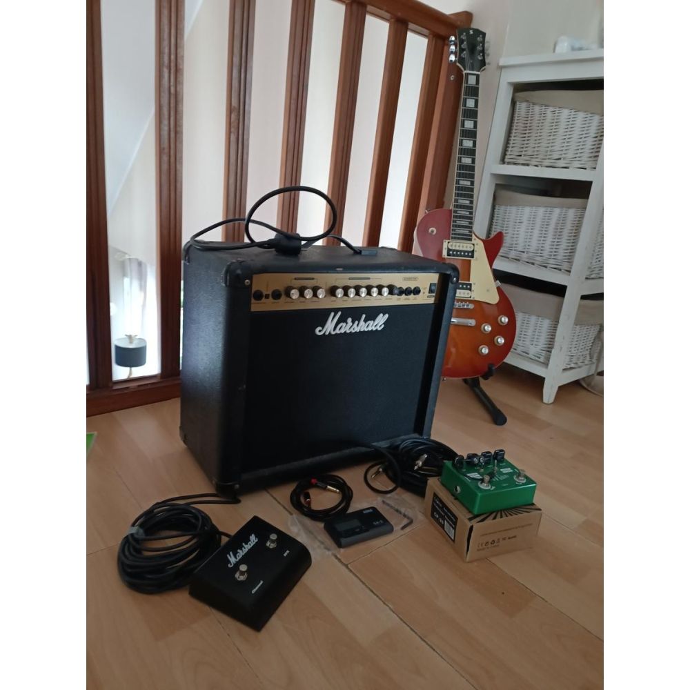 Pack guitare électrique Stagg + ampli Marshall