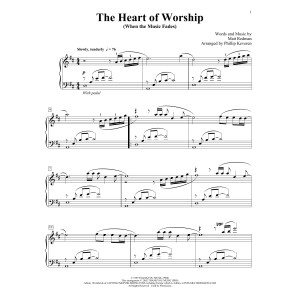 The Heart Of Worship (arr. Phillip Keveren)