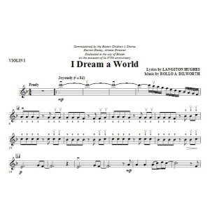 I Dream A World (from Trilogy Of Dreams) - Violin 1