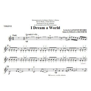 Ich Träume Von Einer Welt (aus der Trilogie Der Träume) - Violine 2