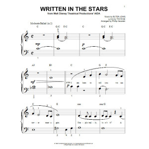 Written In The Stars (from Aida) (arr. Phillip Keveren)
