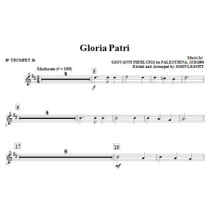 Gloria Patri - Bb Trumpet 1b