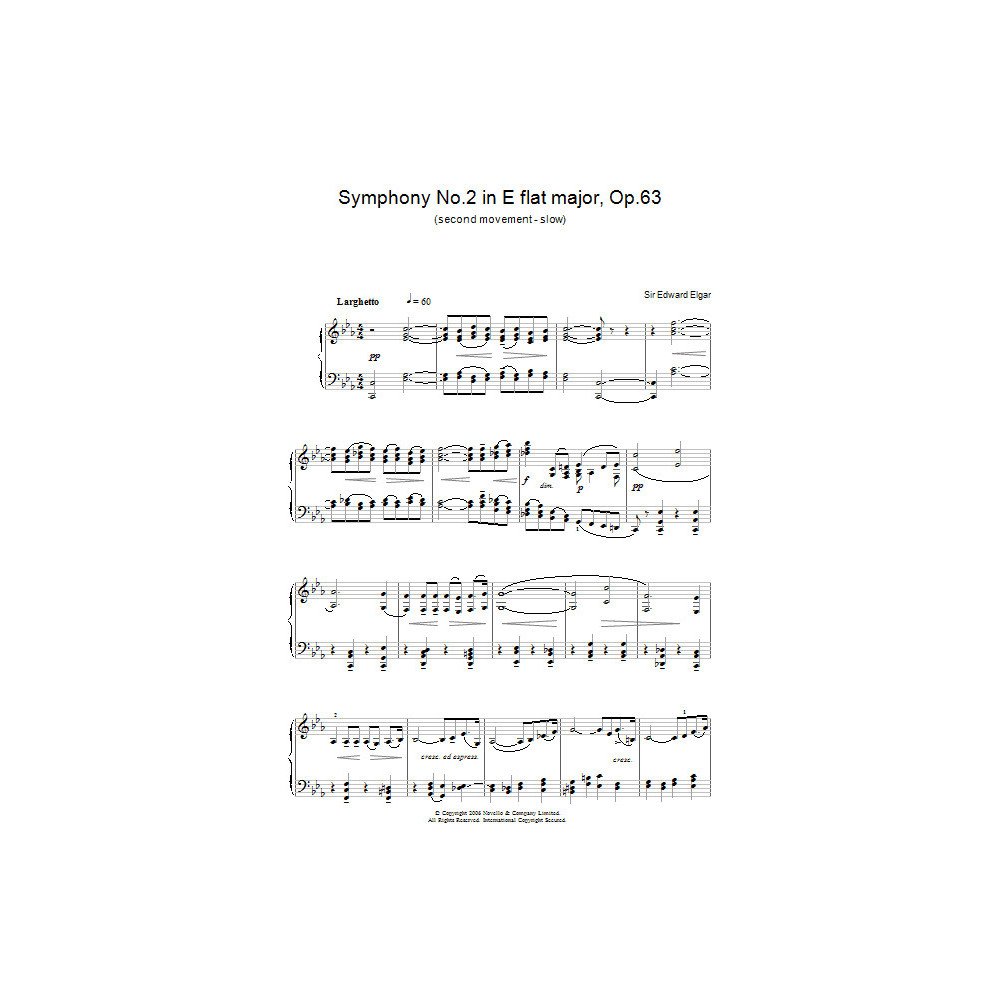 Symphony No.2 In E Flat Major, Op.63 (second movement - slow)