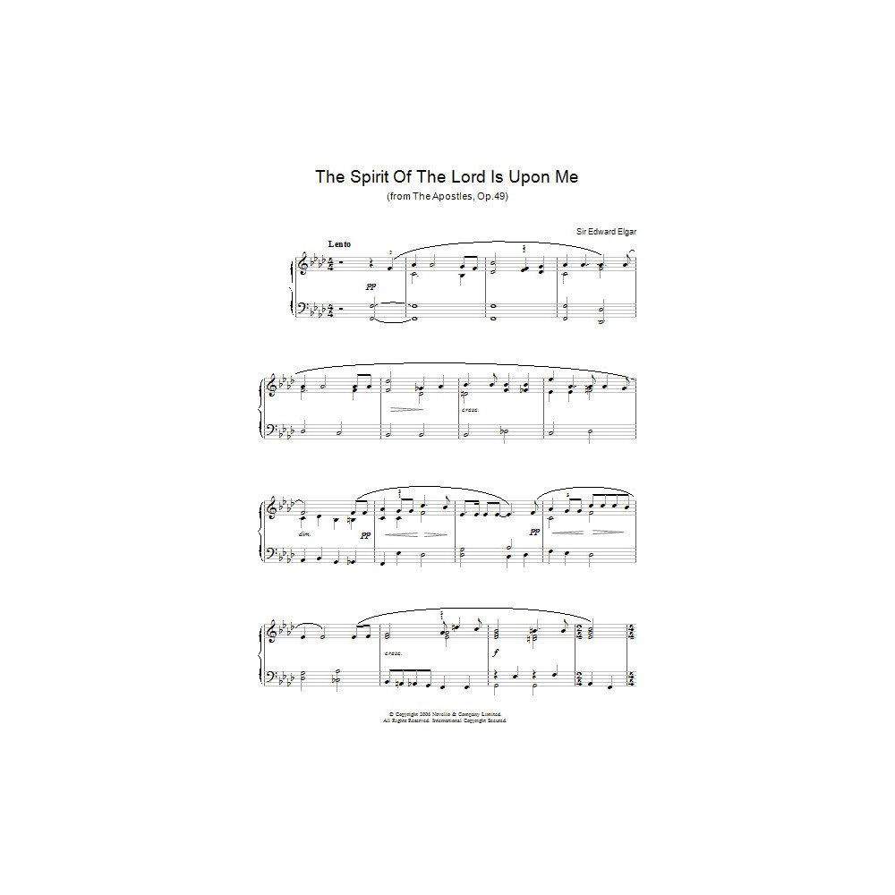 The Spirit Of The Lord Is Upon Me (from The Apostles, Op.49)
