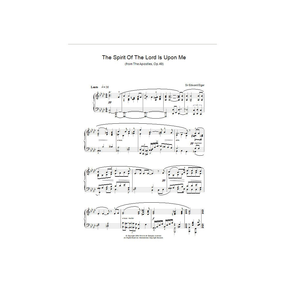 The Spirit Of The Lord Is Upon Me (from The Apostles, Op.49)