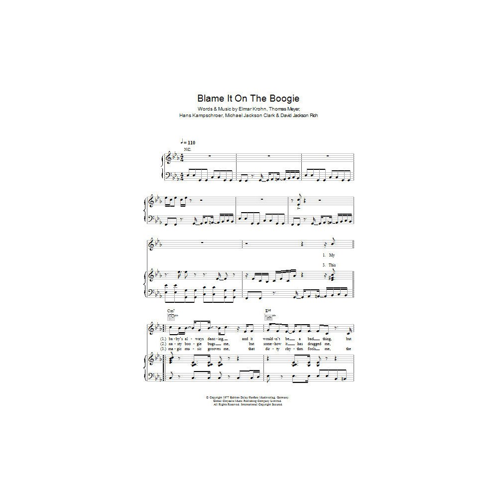 Blame It On The Boogie
