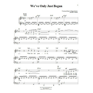 We've Only Just Begun