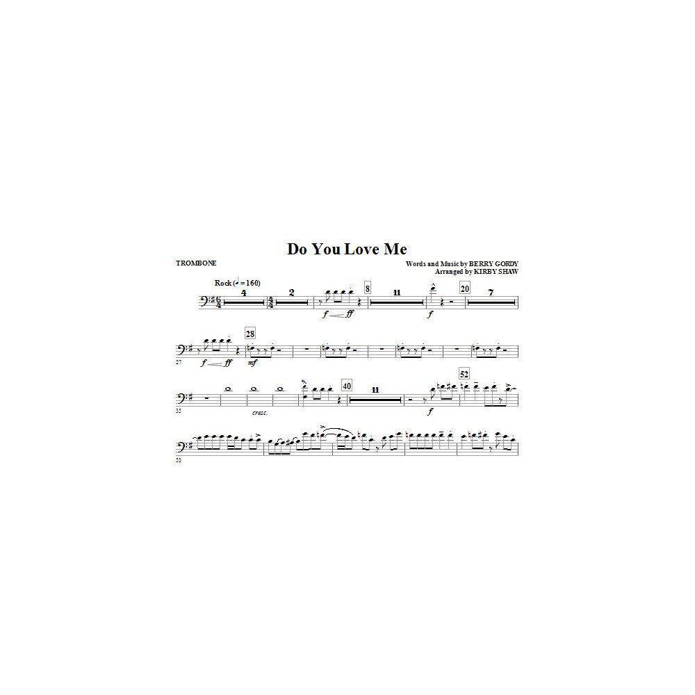 Do You Love Me - Trombone