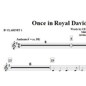 Once in Royal David's City - Bb Clarinet 1