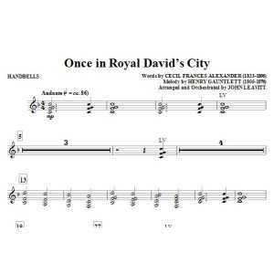 Once in Royal David's City - Handbells