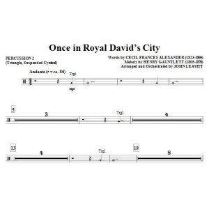 Once in Royal David's City - Percussion 2