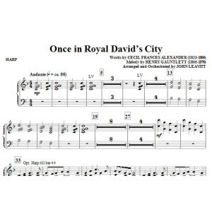 Once in Royal David's City - Harp