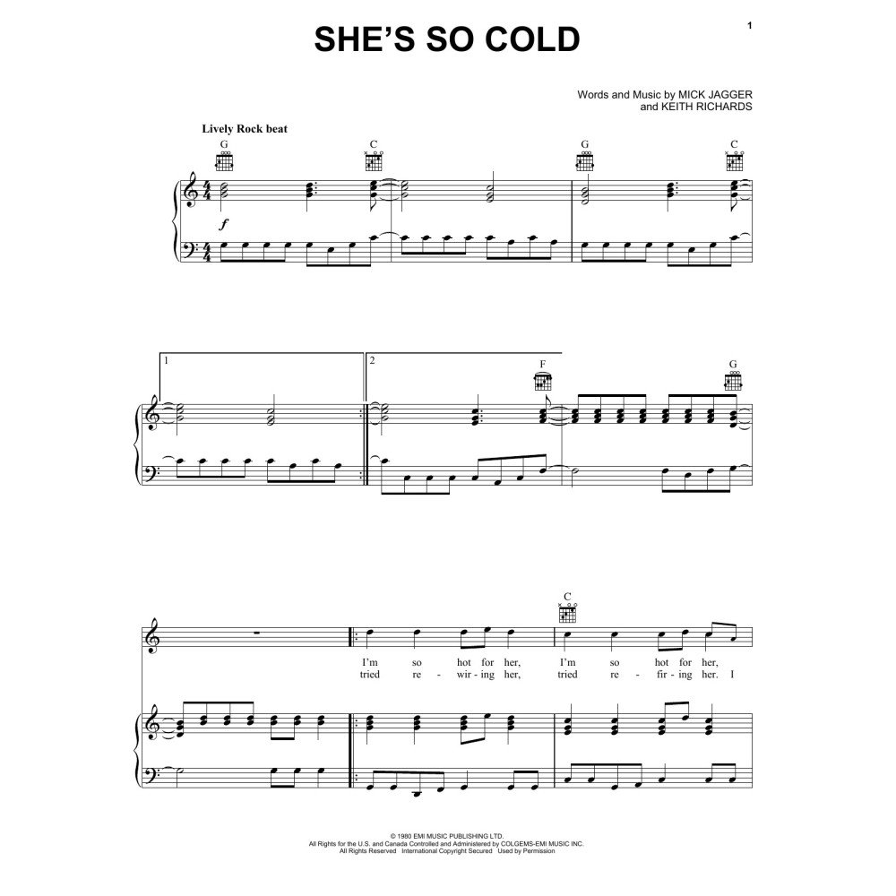 She's So Cold