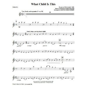 What Child Is This - Violin 1