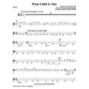What Child Is This - Viola