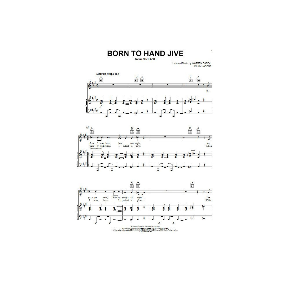 Born To Hand Jive (from Grease)
