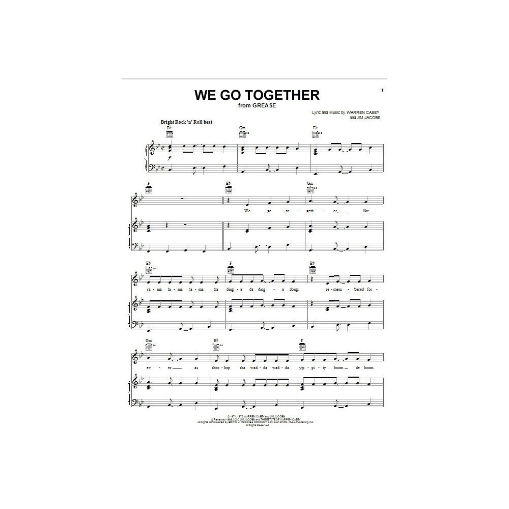 We Go Together (from Grease)