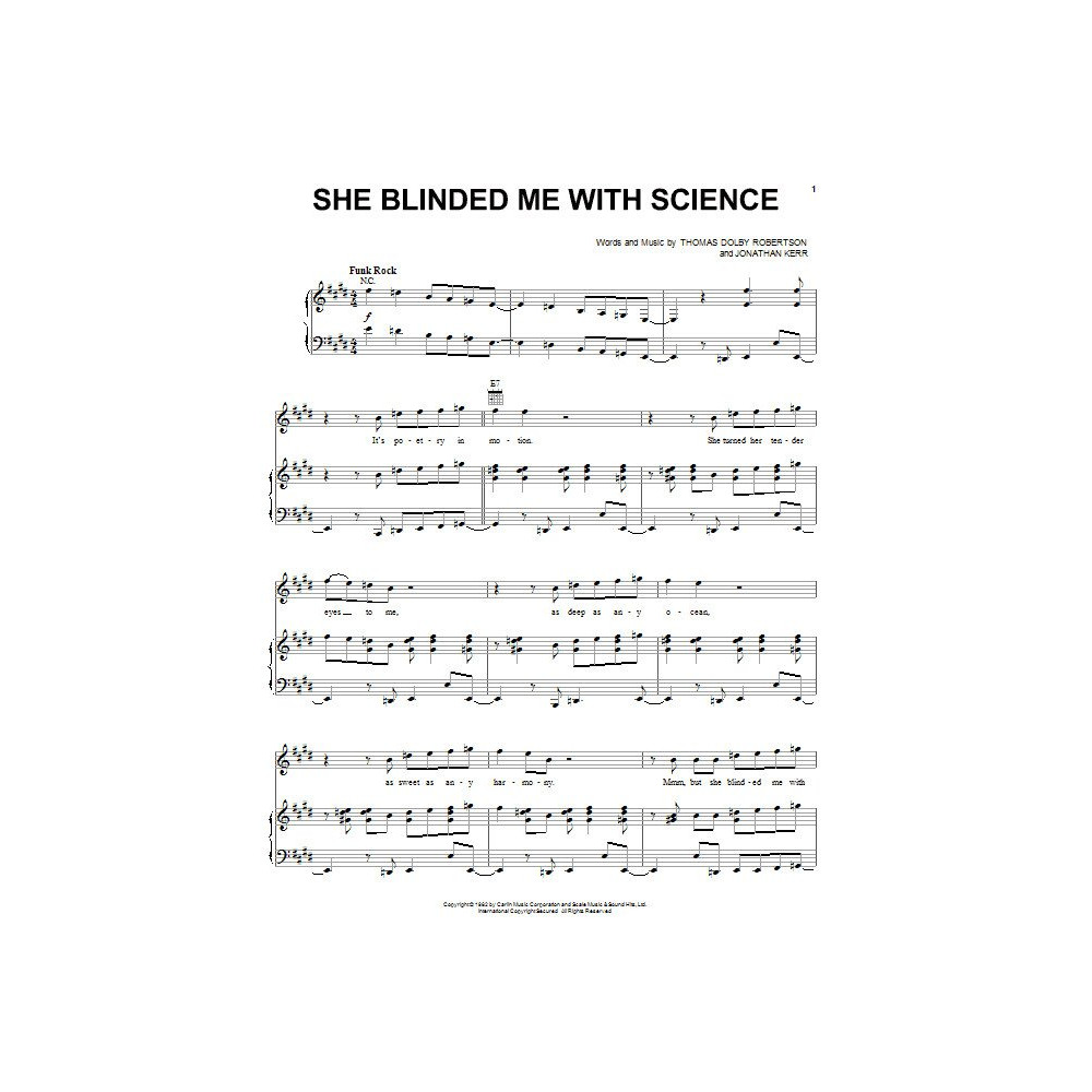 She Blinded Me With Science