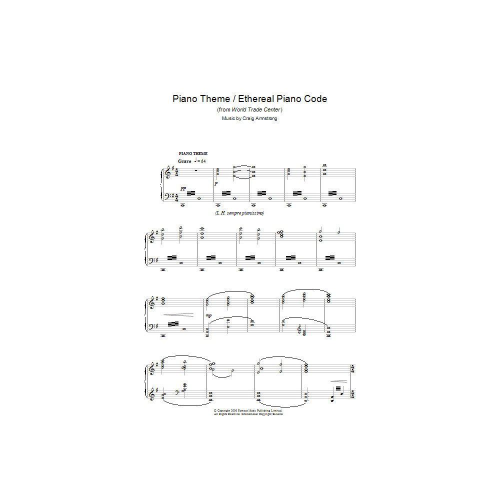 Piano Theme/Ethereal Piano Code (from World Trade Center)