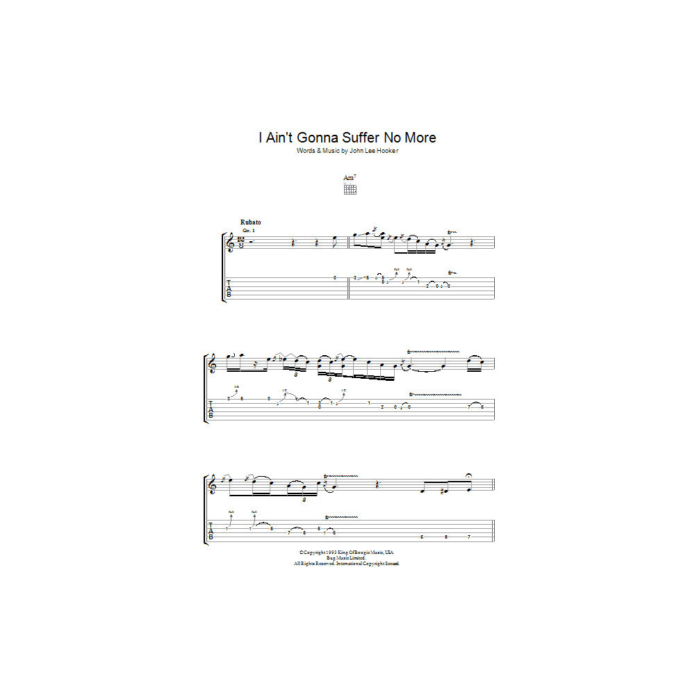 I Ain't Gonna Suffer No More