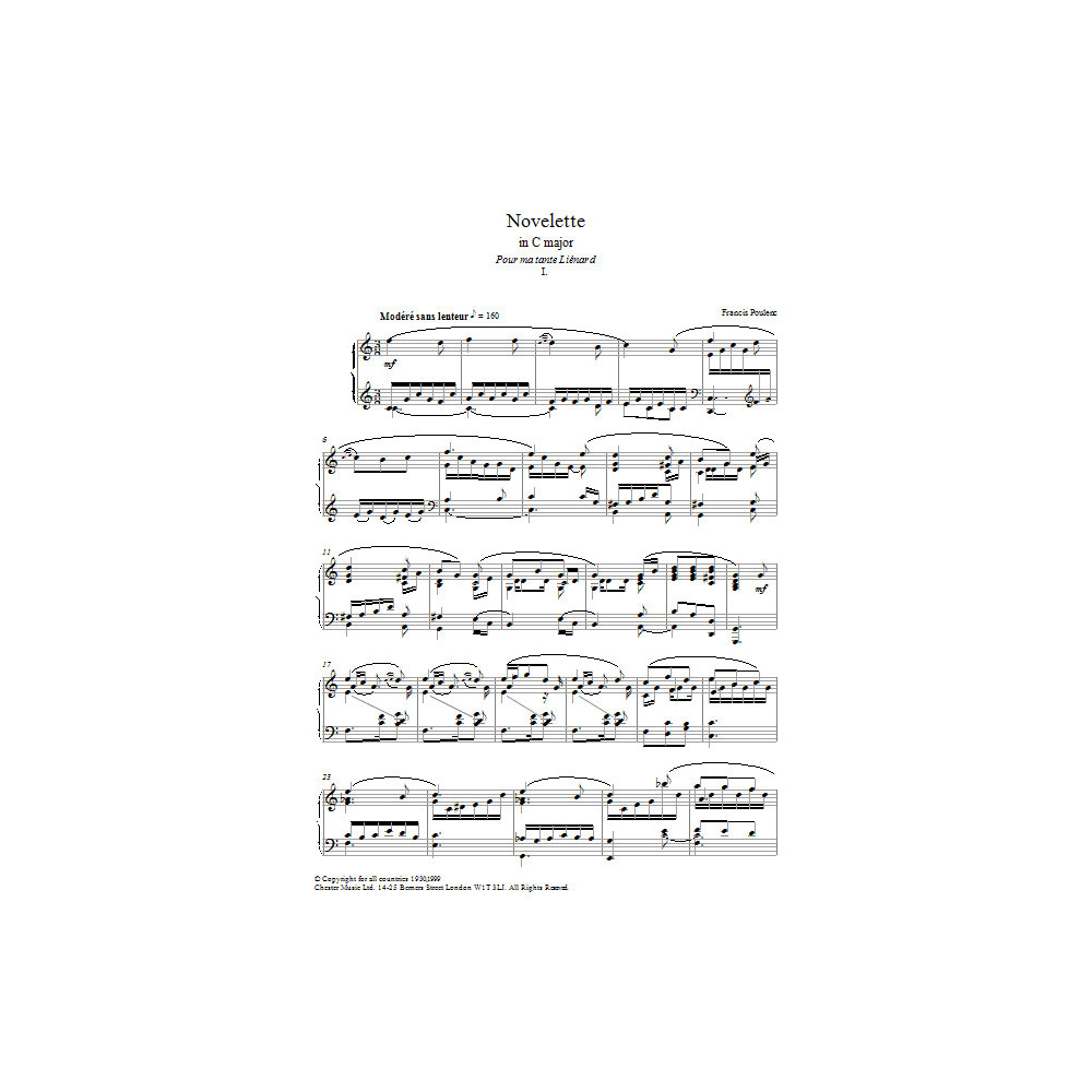 Novelette In C Major, I