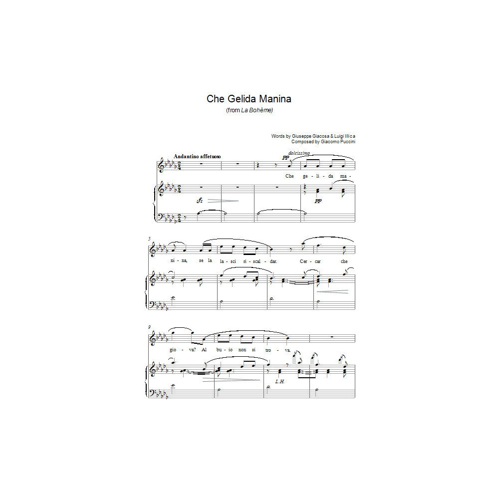 Che Gelida Manina (from La Boheme)