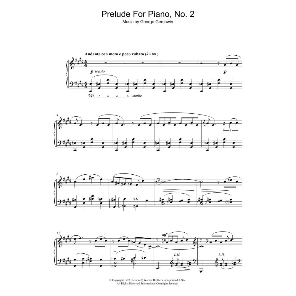 Prelude For Piano, No.2