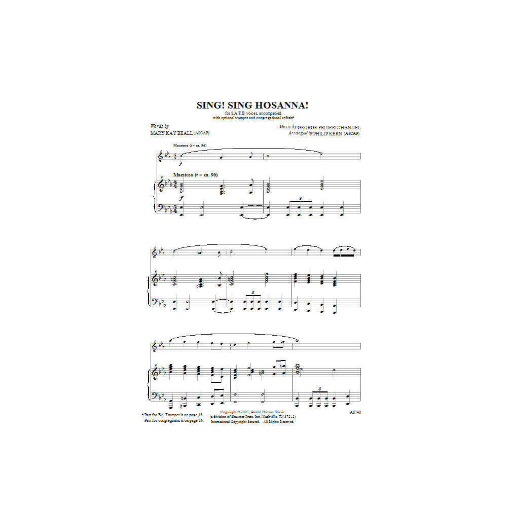 Sing! Sing Hosanna!